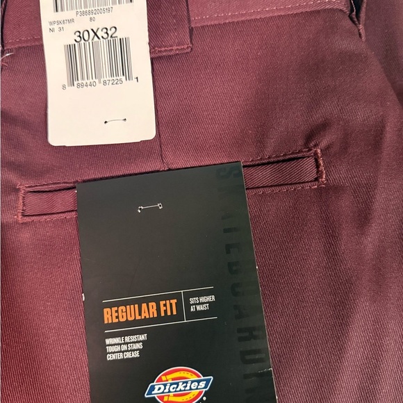 Dickies Skateboarding Regular Fit Twill Pant - Maroon - Picture 2 of 5